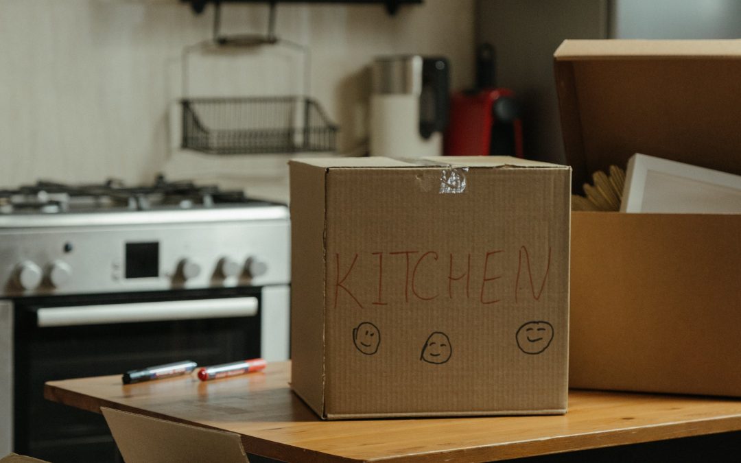 Préparation carton à verres ou barrel pour déménagements Vermorel